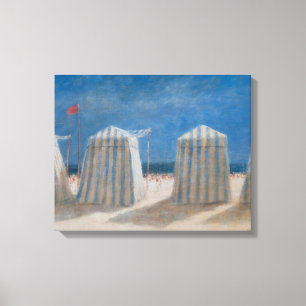 Strand-Zelte Bretagne 2012 Leinwanddruck