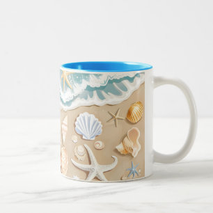 Strand Zweifarbige Tasse
