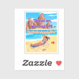 Strandangebot Aufkleber