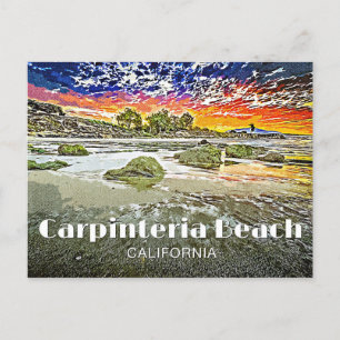 Strandaufgang Carpinteria Postkarte
