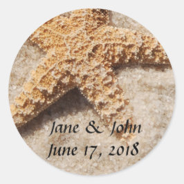 Strandaufkleber Runder Aufkleber