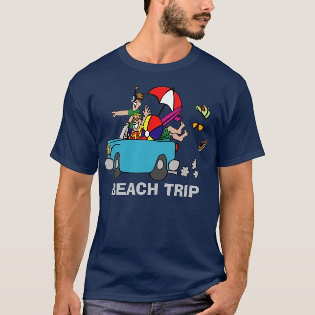 Strandausflug T-Shirt (Vorderseite)
