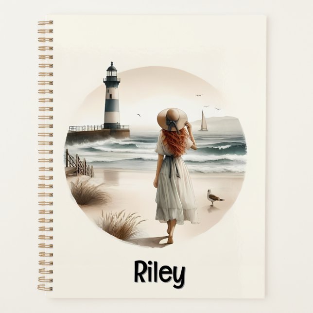 Strandbad Leuchtturm Spaziergang Planer (Vorderseite)