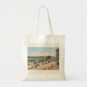 Strandbad, Santa Cruz CA im Vintage-Stil Tragetasche
