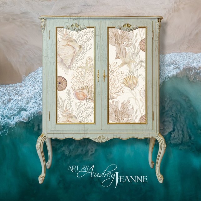 Strandbad Strandbad Starfish Muschel Aqua Seidenpapier (Von Creator hochgeladen)