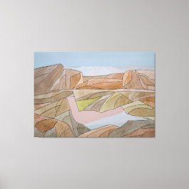 Strandbad Strandfarbe Linien Printmedien Leinwanddruck