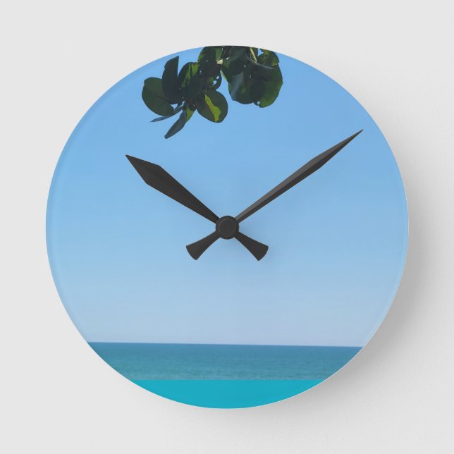 STRANDBAUM RUNDE WANDUHR (Vorderseite)