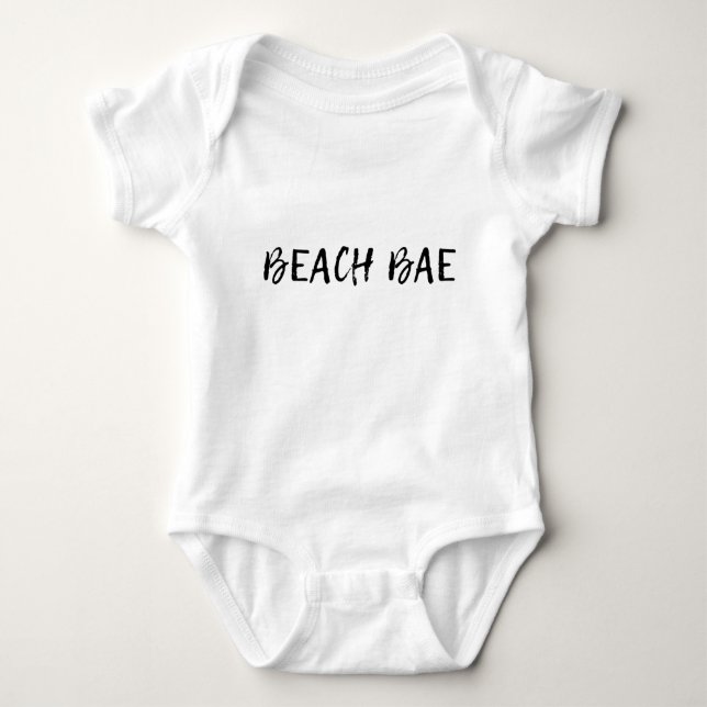 Strandbäume Baby Strampler (Vorderseite)