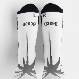 Strandbedrucktes Kokosnusbaum-Bild Entspannung Fri Socken