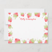 Strandbeeren Niedlich Girl Note Card