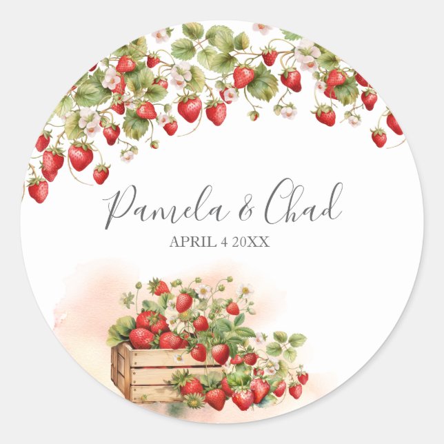 Strandbeeren Runder Aufkleber (Vorderseite)