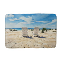 Strandbetrachtungsstühle Badezimmerteppich