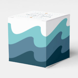 Strandbezogene Gefälligkeitsboxen - Blue Wave Geschenkschachtel