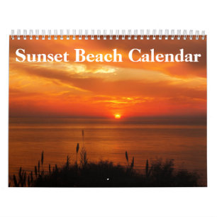 Strandbilder bei Sonnenuntergang 2027 Kalender