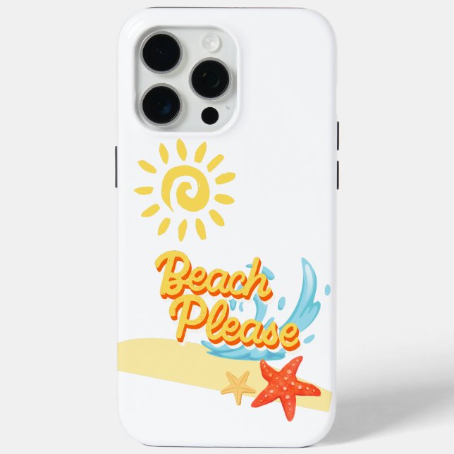 Strandbitte Case-Mate iPhone Hülle (Rückseite)