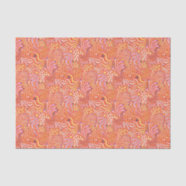Strandboho-Seegras Orange Seidenpapier