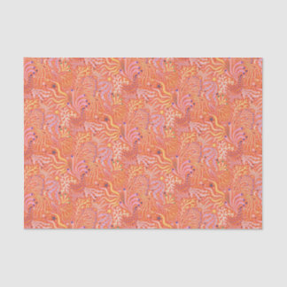 Strandboho-Seegras Orange Seidenpapier