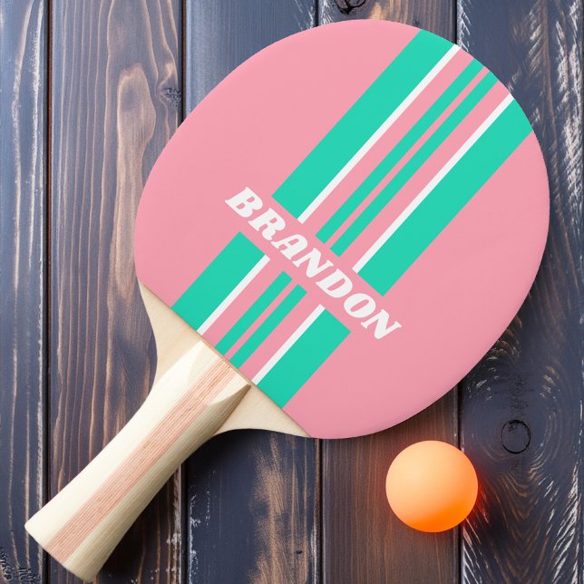 Strandbrise Nostalgische Kundgebung Streifen mit N Tischtennis Schläger (Von Creator hochgeladen)