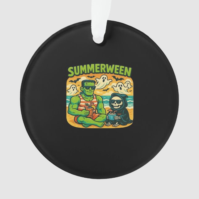 Strandbugeymen - Retro Summerween Vibes Class Ornament (Vorderseite)