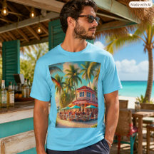 Strandcafé-Grafik Tropischer Urlaub