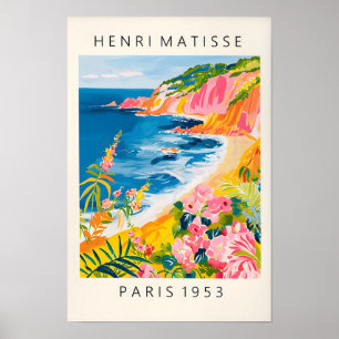 Stranddeko, Ozeandruck im Henri-Matisse-Poster Poster