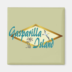 Stranddesign auf Gasparilla Island Florida Magnet
