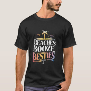 Strände Alkohol & beste Freundinnen Kokosnussholz  T-Shirt