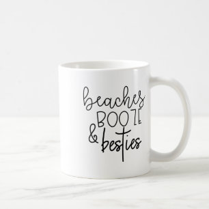 Strände Boost and Besties Funny Summer Beste Freun Kaffeetasse