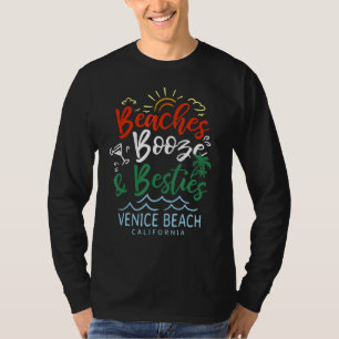 Strände Boost and Besties Venice Beach Summer Cali T-Shirt