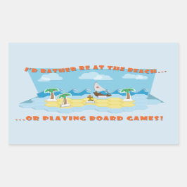 Strände & Brettspiele Sticker