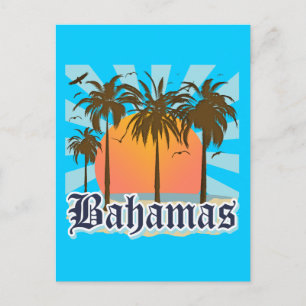 Strände der Bahamas Postkarte