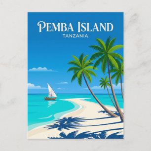 Strände der Insel Pemba Tansania Postkarte
