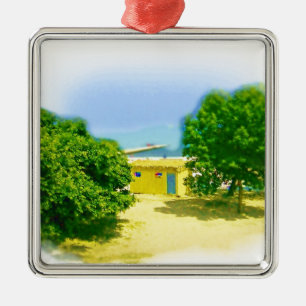 Strände des Chicago Beach Silbernes Ornament