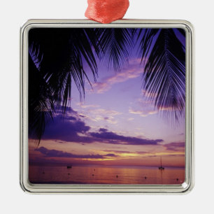 Strände in Negril, Jamaika 2 Silbernes Ornament