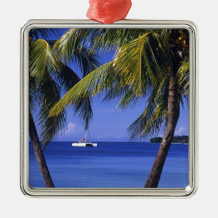 Strände in Negril, Jamaika Silbernes Ornament