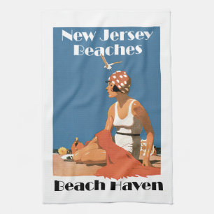 Strände in New Jersey ~ Beach Haven Geschirrtuch