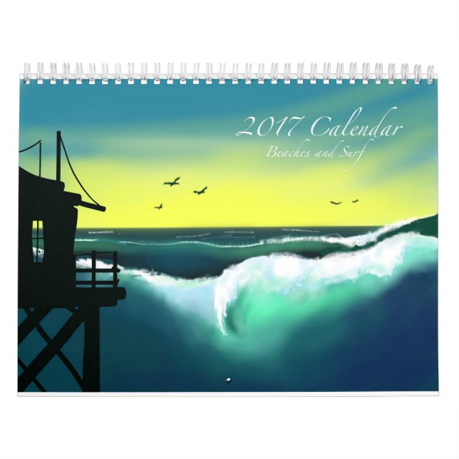 Strände und Brandungs-Kunst-Kalender 2017 Kalender (Titelbild)