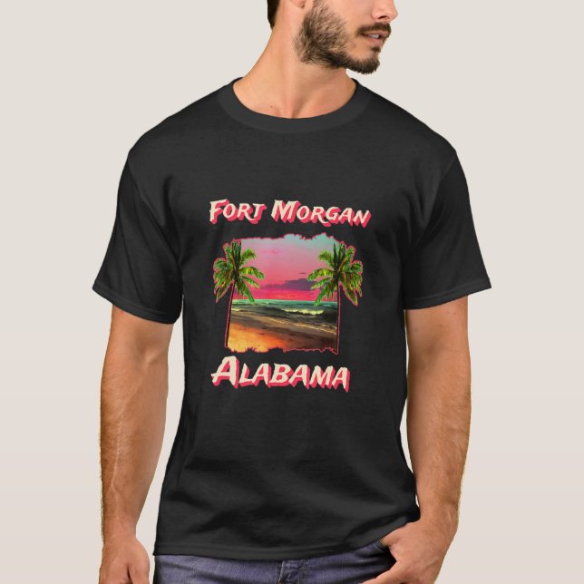 Strände von Fort Morgan Alabama T-Shirt (Vorderseite)