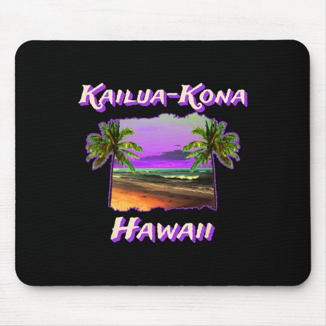 Strände von Kailua-kona Hawaii 1 Mousepad (Vorne)