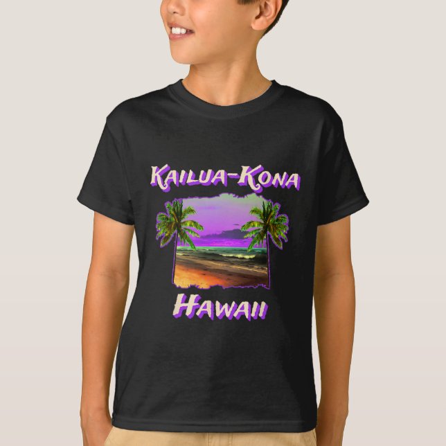 Strände von Kailua-kona Hawaii 1 T-Shirt (Vorderseite)