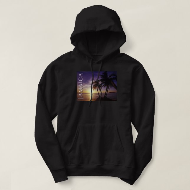 Strände von Negril Jamaica Hoodie (Design vorne)