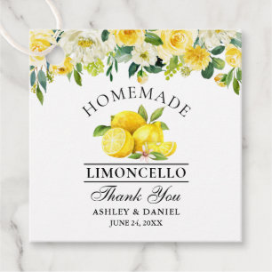 Strandfarbener Lemons Limoncello Geschenkanhänger