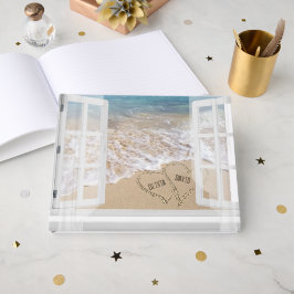 Strandfenster mit Zitat-Gästebuch Gästebuch