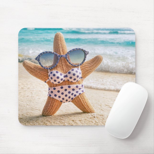 Strandfische tragen einen Bikini Mousepad (Mit Mouse)