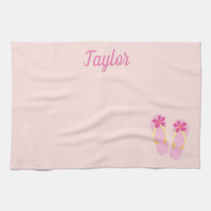 Strandflippen Geschirrtuch