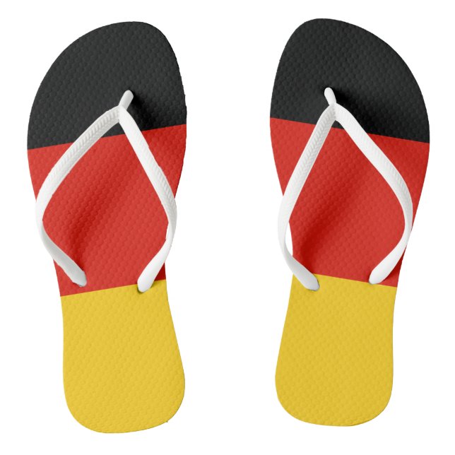 Strandflips der deutschen Flagge für Männer und Fr Flip Flops (Fußbett)