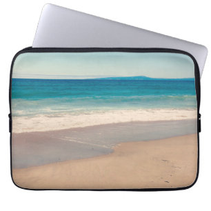 Strandfoto Ozean Blau Szenische Papier-Setsetter Laptopschutzhülle