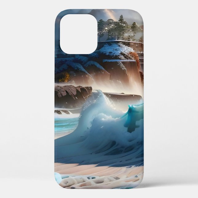 Strandfront Ocean Waves Landschaft 1 Case-Mate iPhone Hülle (Rückseite)