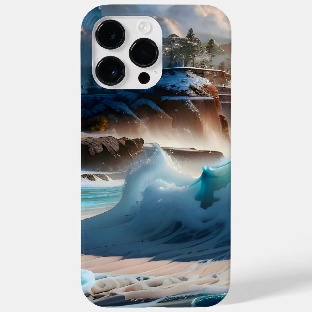 Strandfront Ocean Waves Landschaft 1 Case-Mate iPhone Hülle (Rückseite)