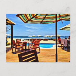 Strandfront Postkarte